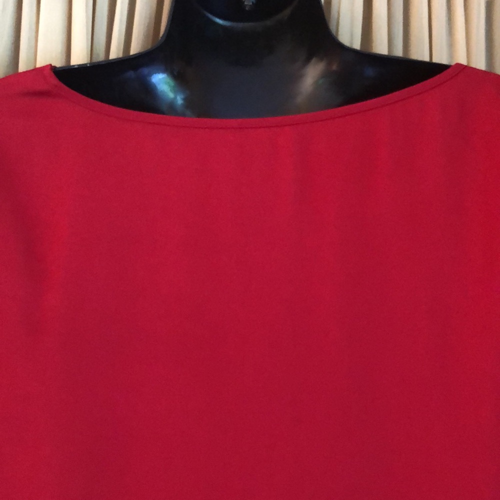 Express Red Long-Sleeve Blouse - Picture 5 of 7